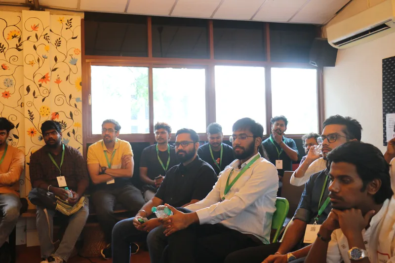 The room listening in at a Circa gathering in Chennai.