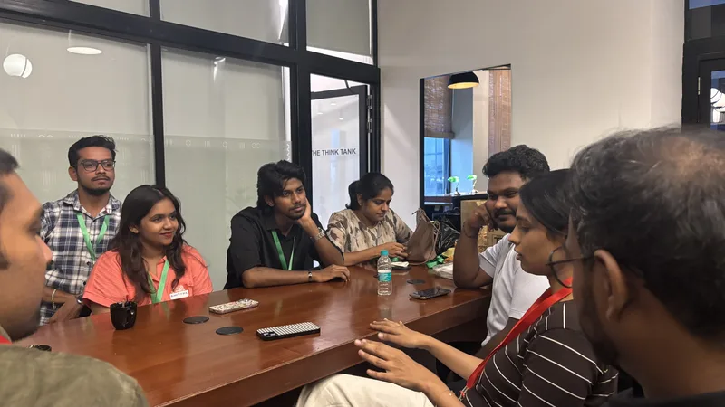 Around the table at Circa, The Hive, Chennai.