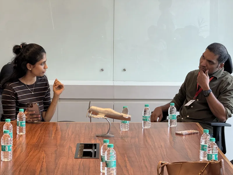 A one-on-one conversation at Circa, The Hive, Chennai.