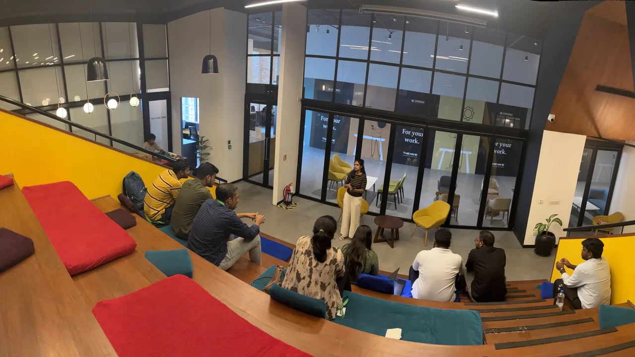 The Hive coworking space, OMR, Chennai, where Circa Vol. 03, The Great CS Debate, takes place.