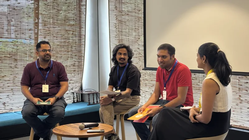The panel mid-debate at Circa Vol. 03, The Great CS Debate, Chennai.