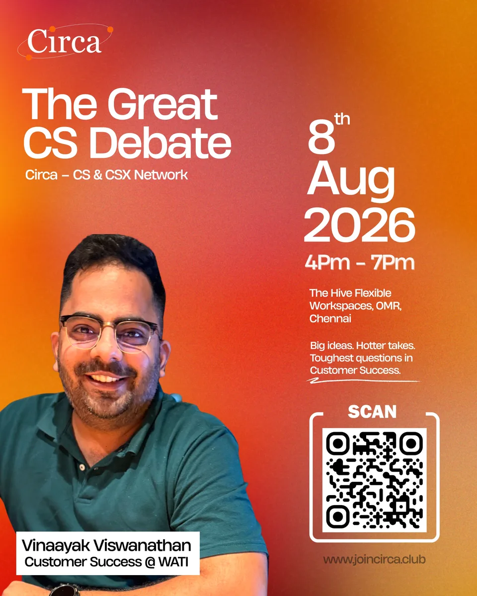 Vinaayak Viswanathan, on the panel at Circa Vol. 03, The Great CS Debate, on August 8 at The Hive, OMR, Chennai.
